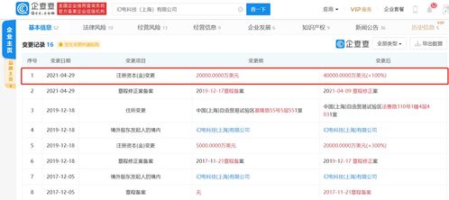 嗶哩嗶哩關(guān)聯(lián)公司注冊(cè)資本大幅提升至4億美元，強(qiáng)化信息技術(shù)領(lǐng)域布局